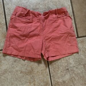 Vintage Coral Pink Cuffed Shorts